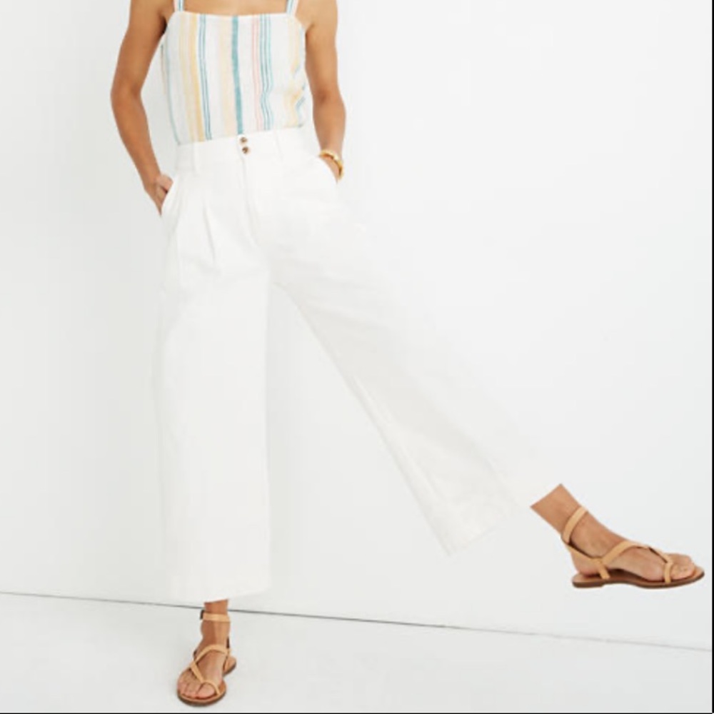 Madewell Pleated Wide-Leg Pants